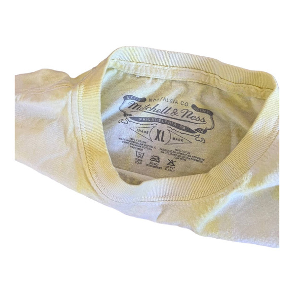 Mitchell&Ness T shirt Los Angeles Lakers XL NBA yellow tie dye - Picture 2 of 2